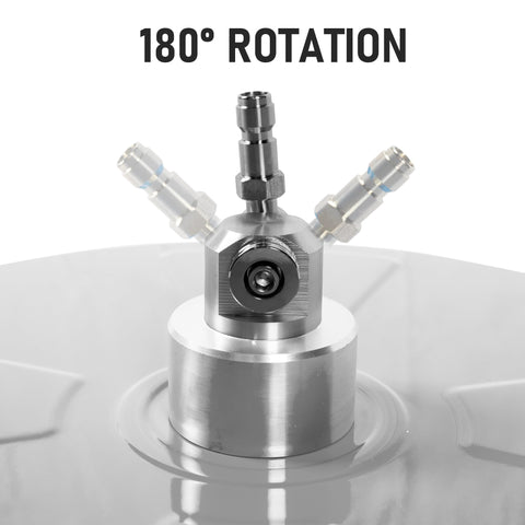 Wexo Palindrog 1/4-inch quick connector simplifies wand attachment.