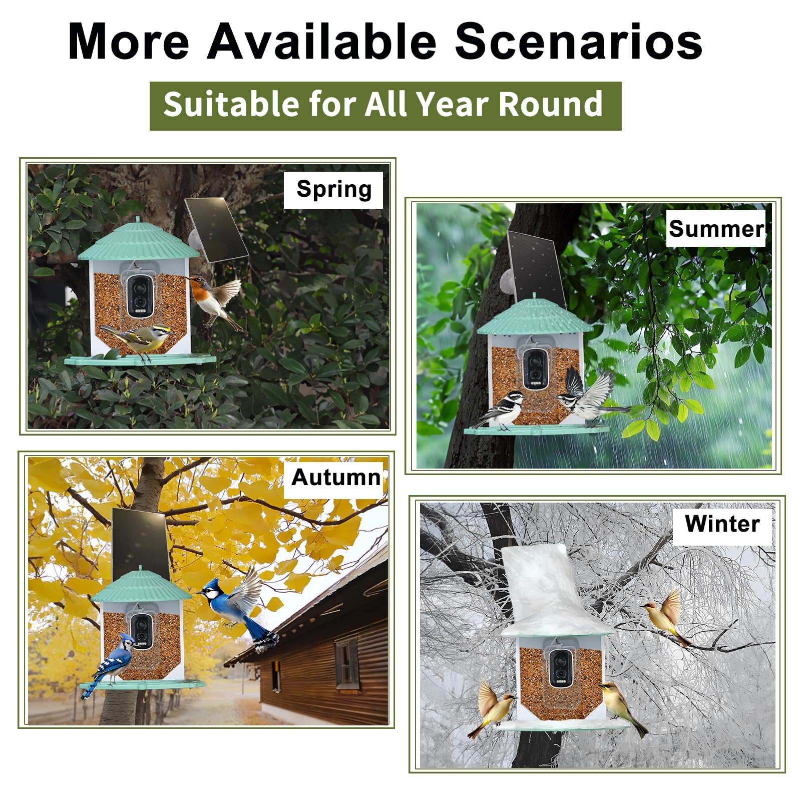 WEYANZE IP65 weatherproof design withstands rain and wind