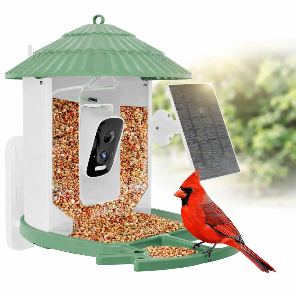 WEYANZE smart birdfeeder with camera inside captures day and night visits