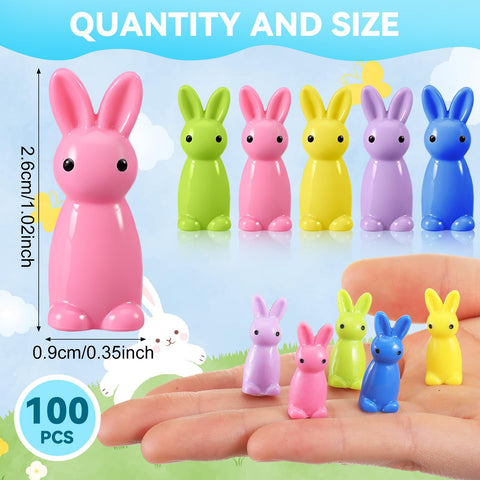 Weysat Easter bunny figurines yellow add sunny charm to displays.