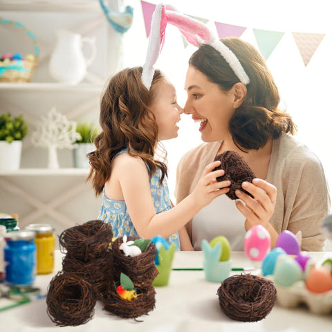 Weysat Easter egg display nest perfect for organizing eggs.