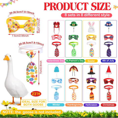 Weysat holiday goose hat Christmas design brightens garden scenery.
