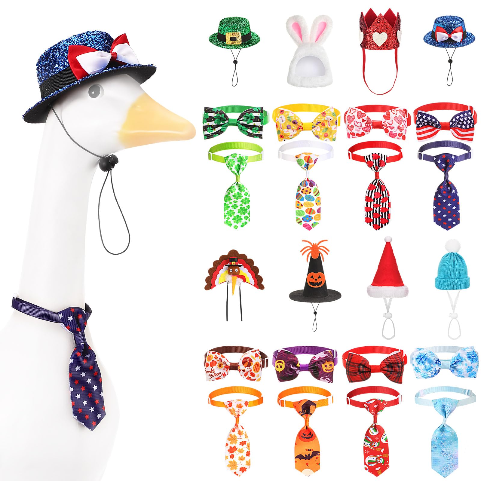 Weysat holiday goose outfits collection ready-to-use decoration for year-round fun.