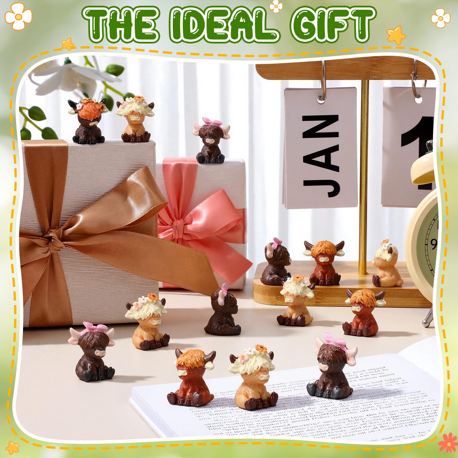 Weysat mini Highland cow figurine 6 – versatile for gifts and displays