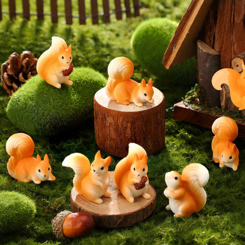 Weysat resin cake topper-ready squirrel decor for cupcakes and parties.