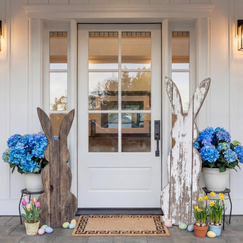 Weysat outdoor wood sign resists weather for year-round display