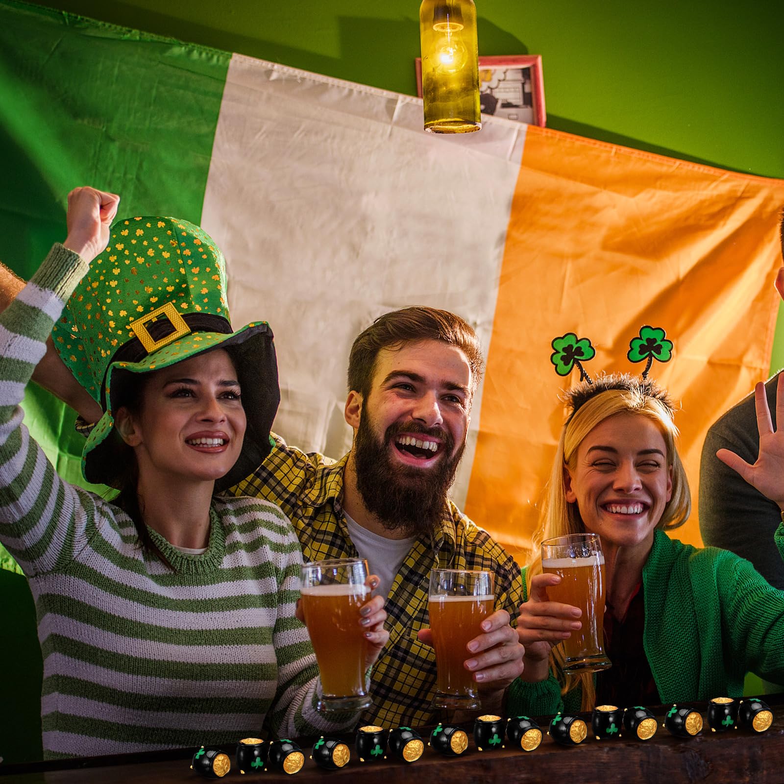 Weysat St Patrick's Day cauldron placeholder gift-ready design for guests.