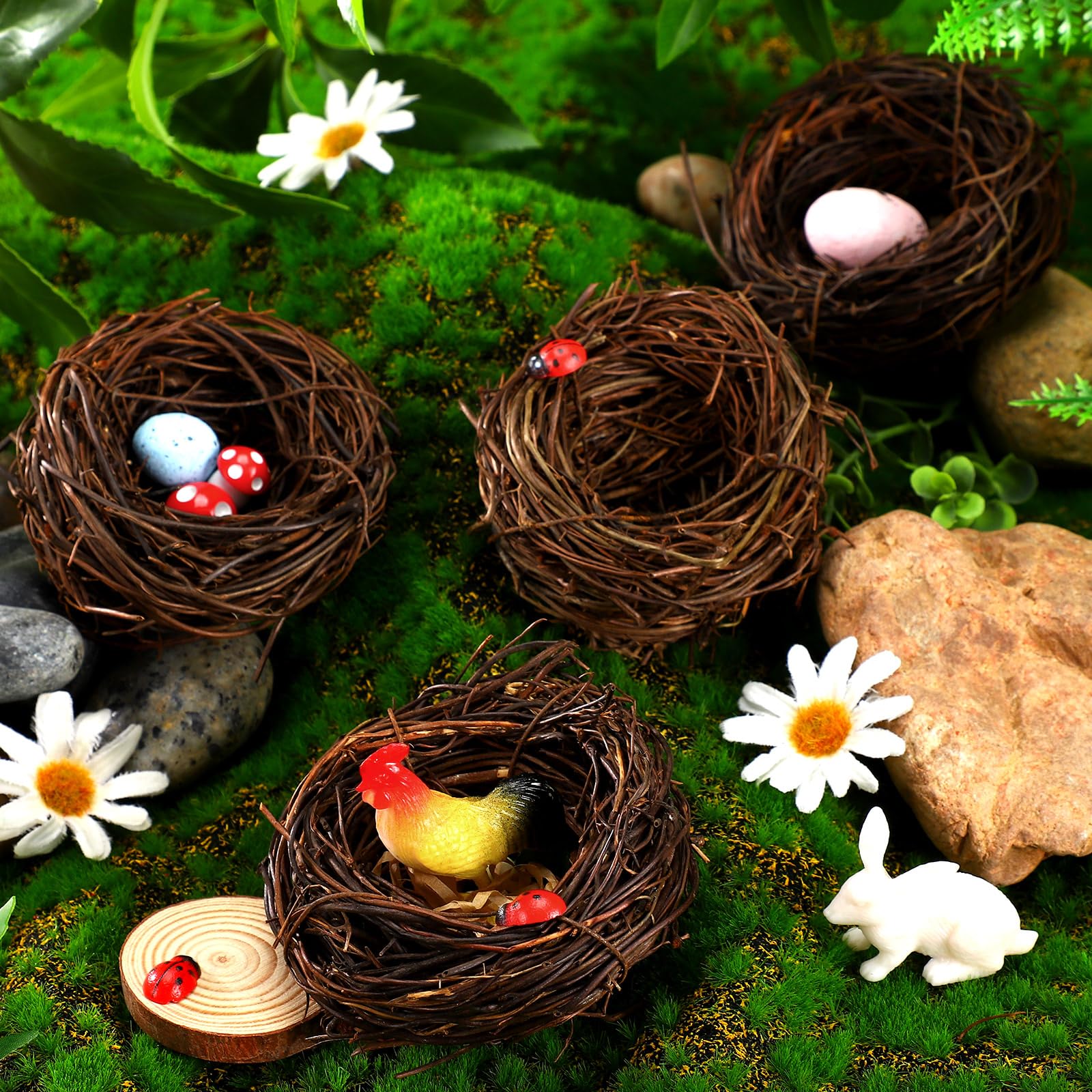 Weysat wedding table decor nest adds rustic elegance.