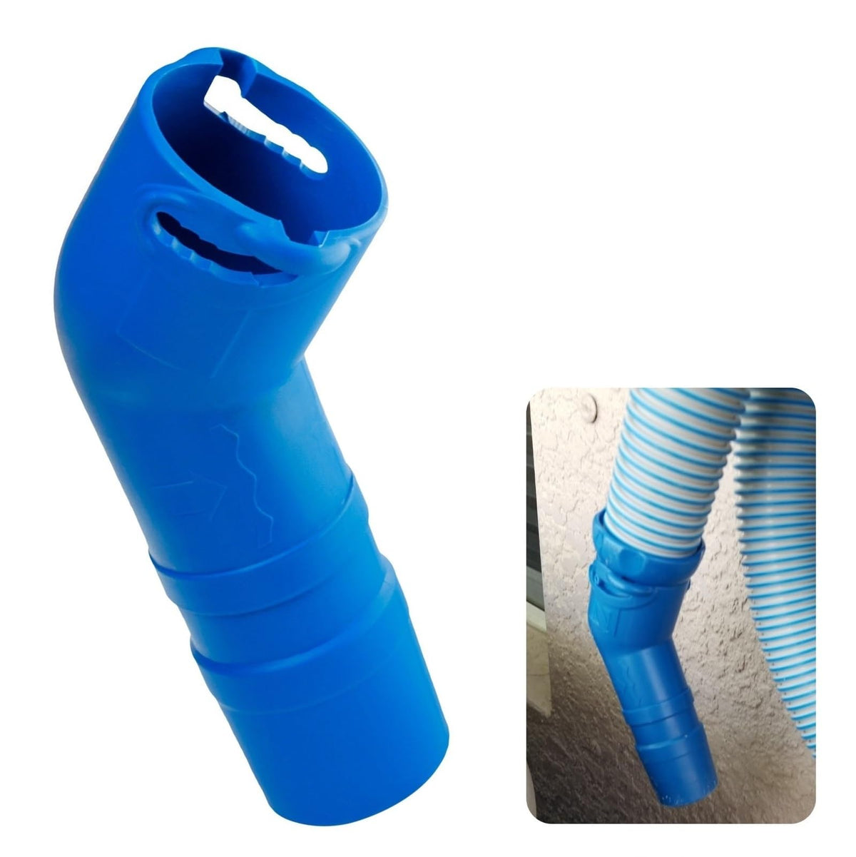 WFCYX R0532400 elbow 45-degree twist-lock close-up for secure pool cleaner connection.