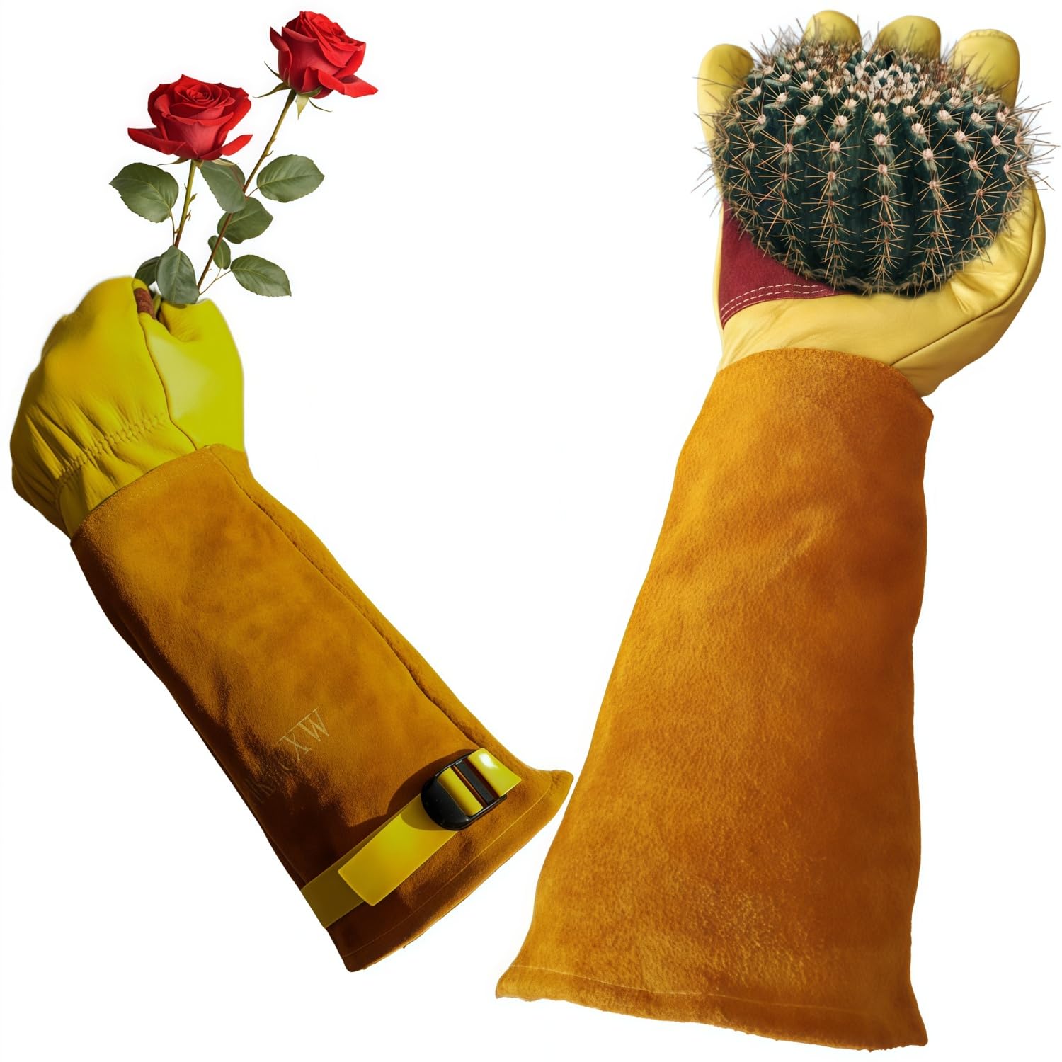wfkwcxw Rose Bush Glove outer offers flexible grip for precise pruning.