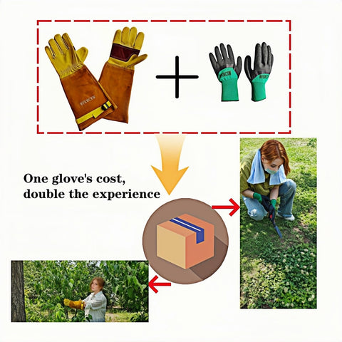 wfkwcxw Thorn-Proof Long Glove shields forearms during thorny tasks.