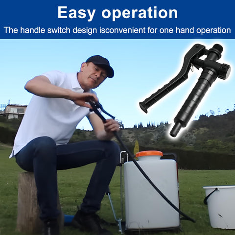 Durable, high-impact materials protect the sprayer handle during use.