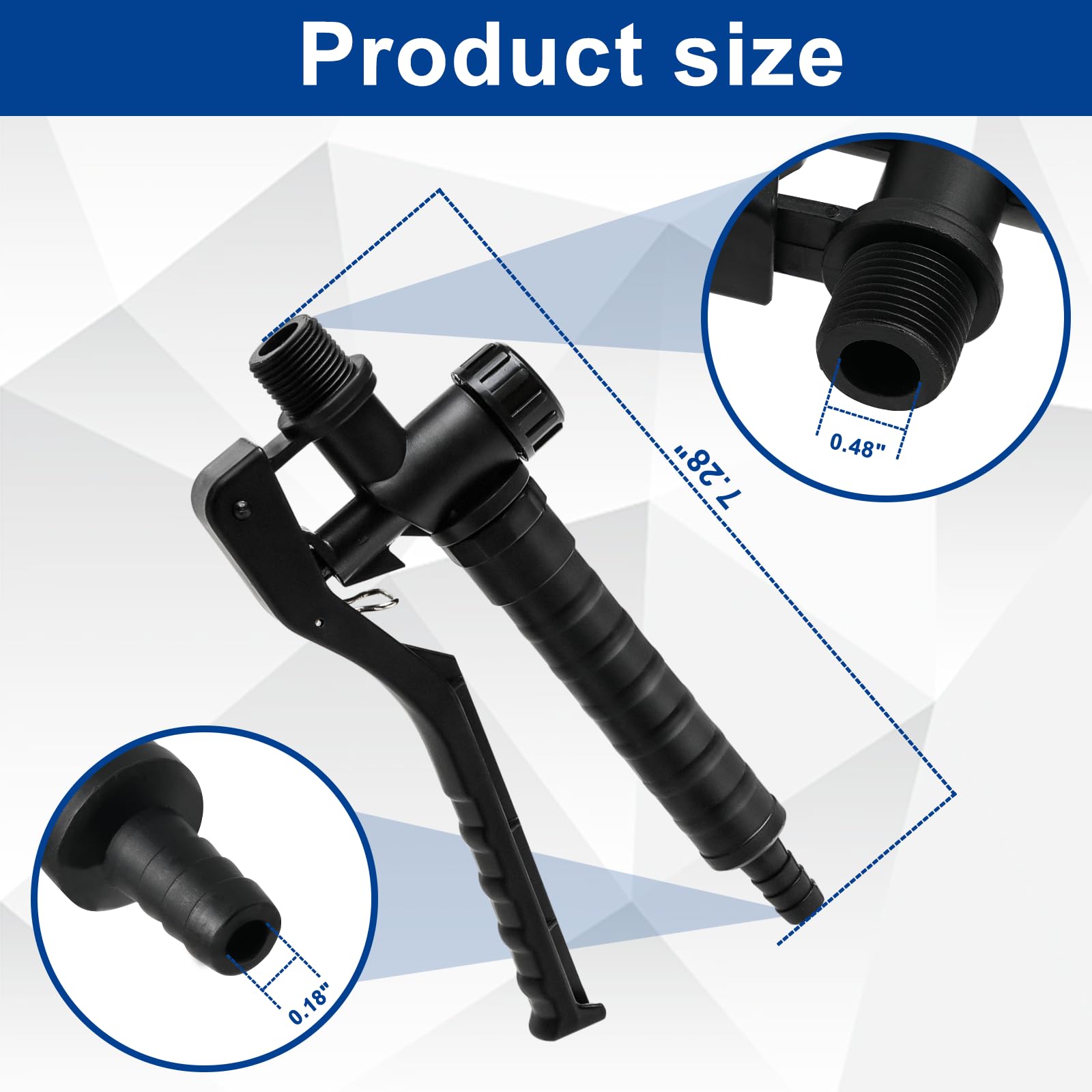 WFXSHparts spray gun works with fungicide, herbicide, water, weed preventers, and fertilizer.