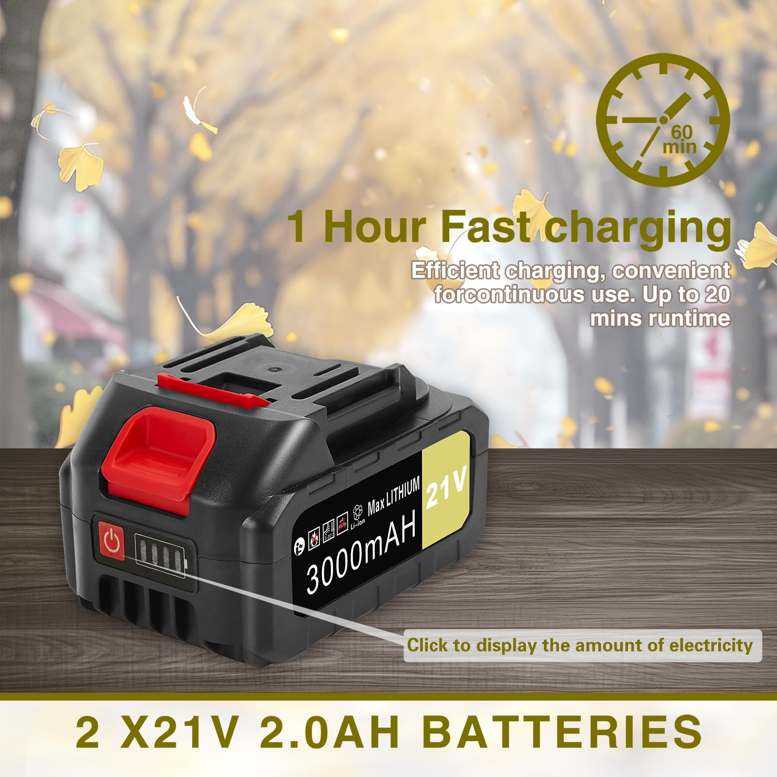 Wgkok leaf blower with 5-speed settings for versatile tasks.