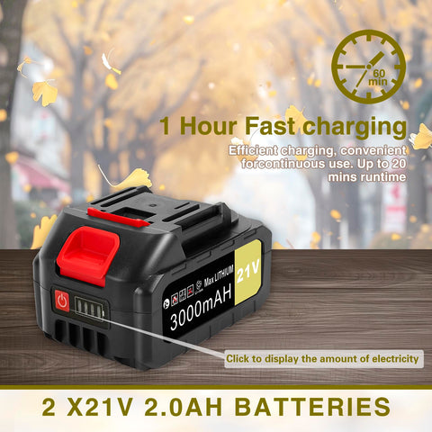Wgkok leaf blower with 5-speed settings for versatile tasks.