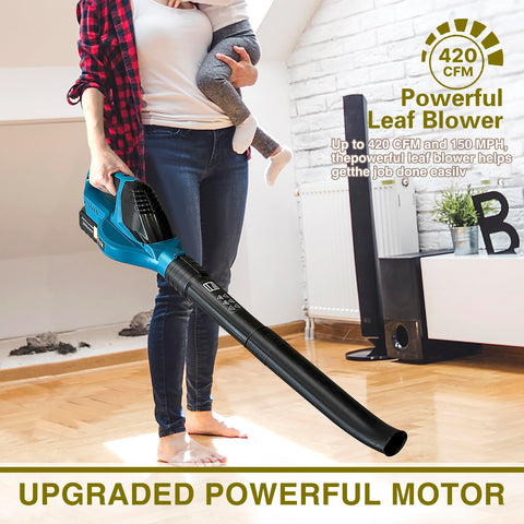 Wgkok lightweight leaf blower design minimizes fatigue during use.