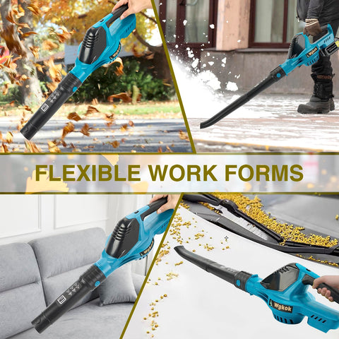 Wgkok leaf blower ideal for patio and driveway cleaning to keep surfaces tidy.