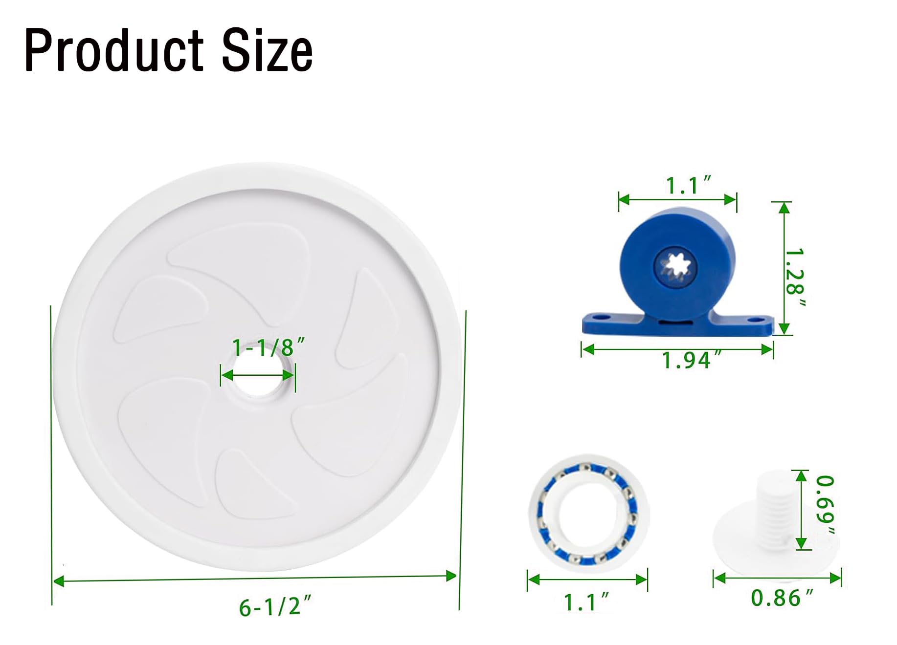 WGLRRGU C80 turbine bearings support smooth movement during cleaning cycles
