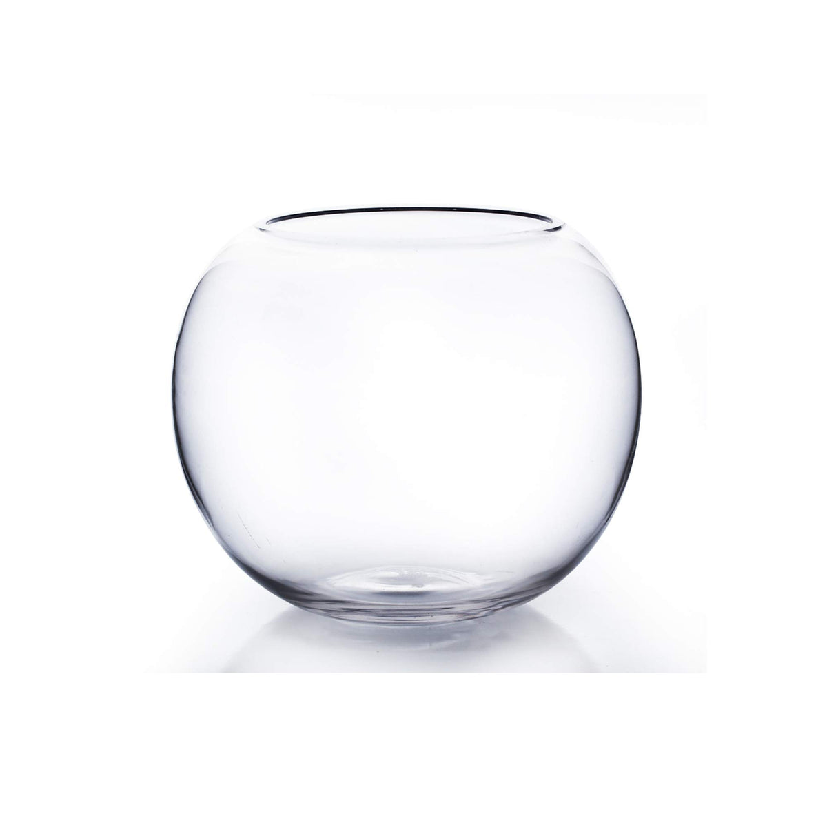 WGVI bowl glass vase 8-inch diameter shines as a wedding centerpiece