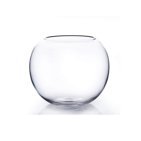 WGVI bowl glass vase 8-inch diameter shines as a wedding centerpiece