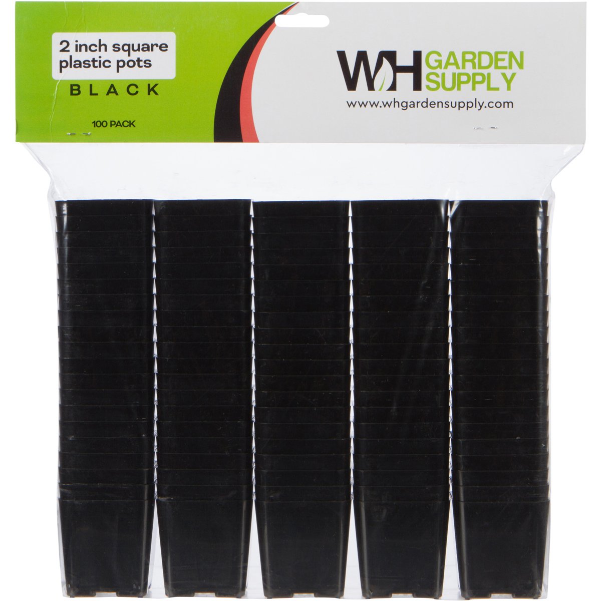 Close-up of WH Garden Supply square pot with smooth finish for easy handling