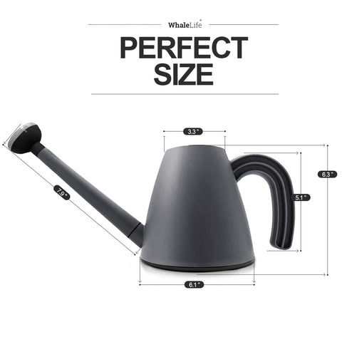 WhaleLife 2L gray durable plastic for lightweight, easy handling