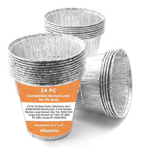 Whaleme foil liner 6.3x6.0 inches for quick cleanup during grilling.