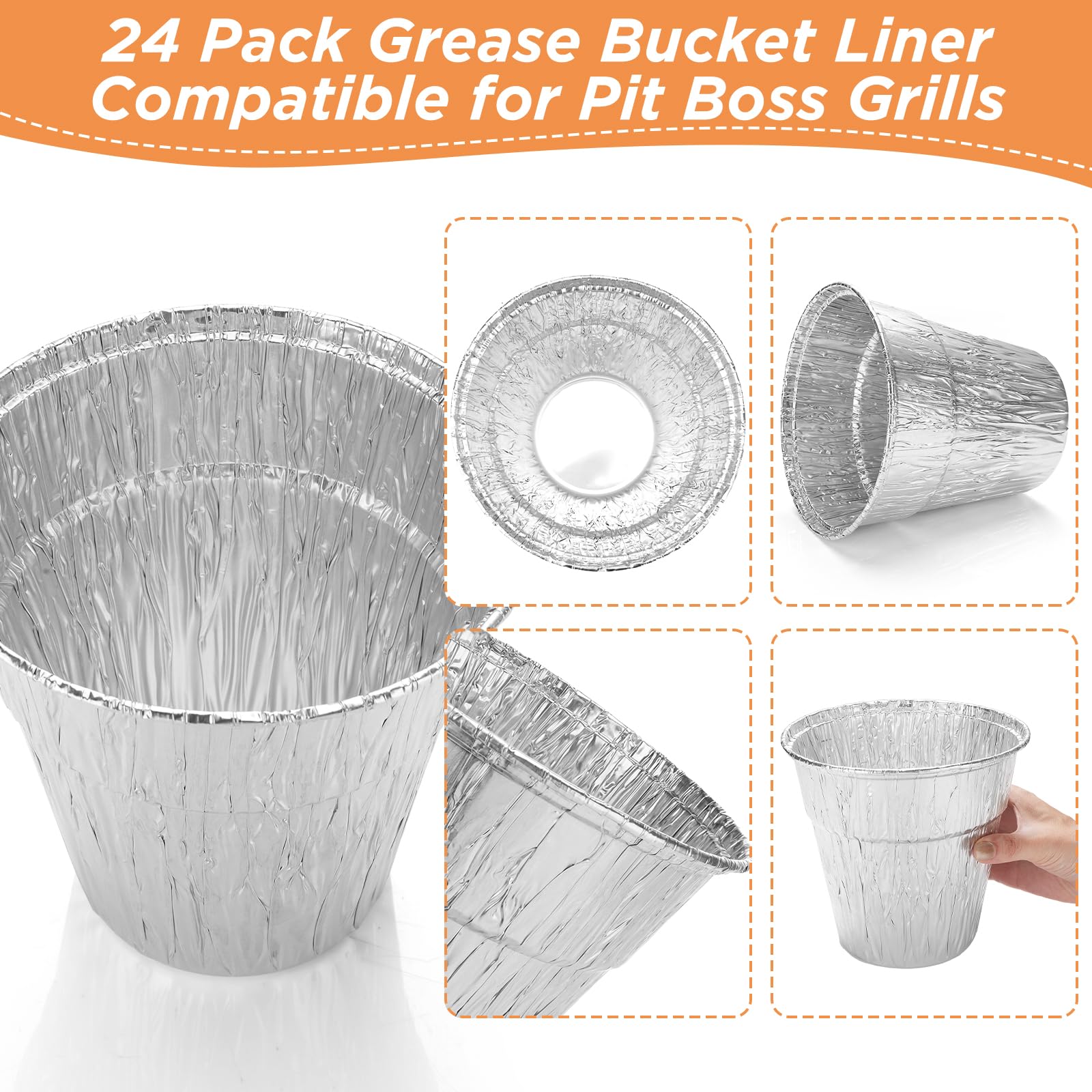Whaleme Rec Tec grill liner protects containers and simplifies post-cook cleanup.