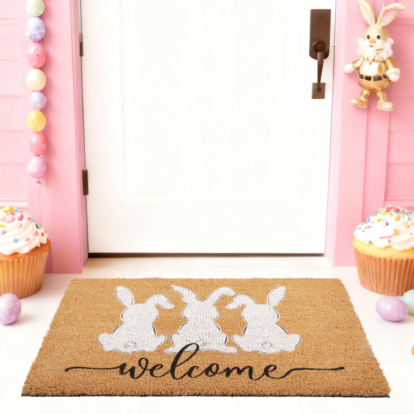Whaline doormat cleans easily, preserving floors from dirt and moisture.