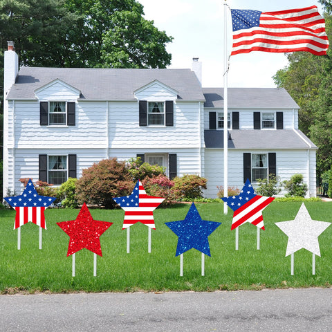 Whaline Memorial Day garden decor creates festive outdoor ambiance