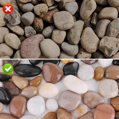 WHANLEY L&Q 1lb bag of river rocks for small vases and planters