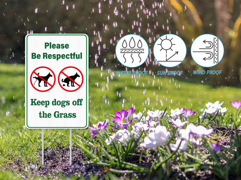 WhatSign outdoor sign made of weather-resistant plastic for year-round use.