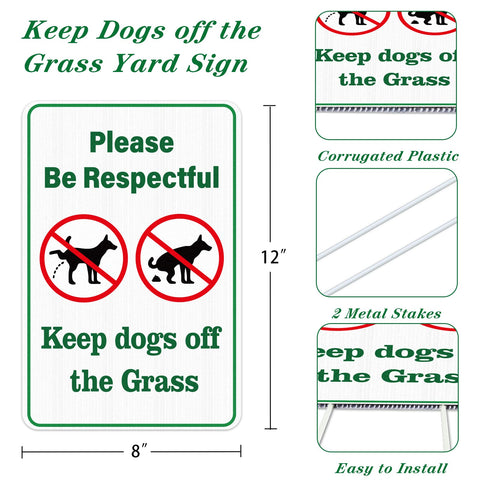 WhatSign yard sign with stakes for quick and easy outdoor installation.