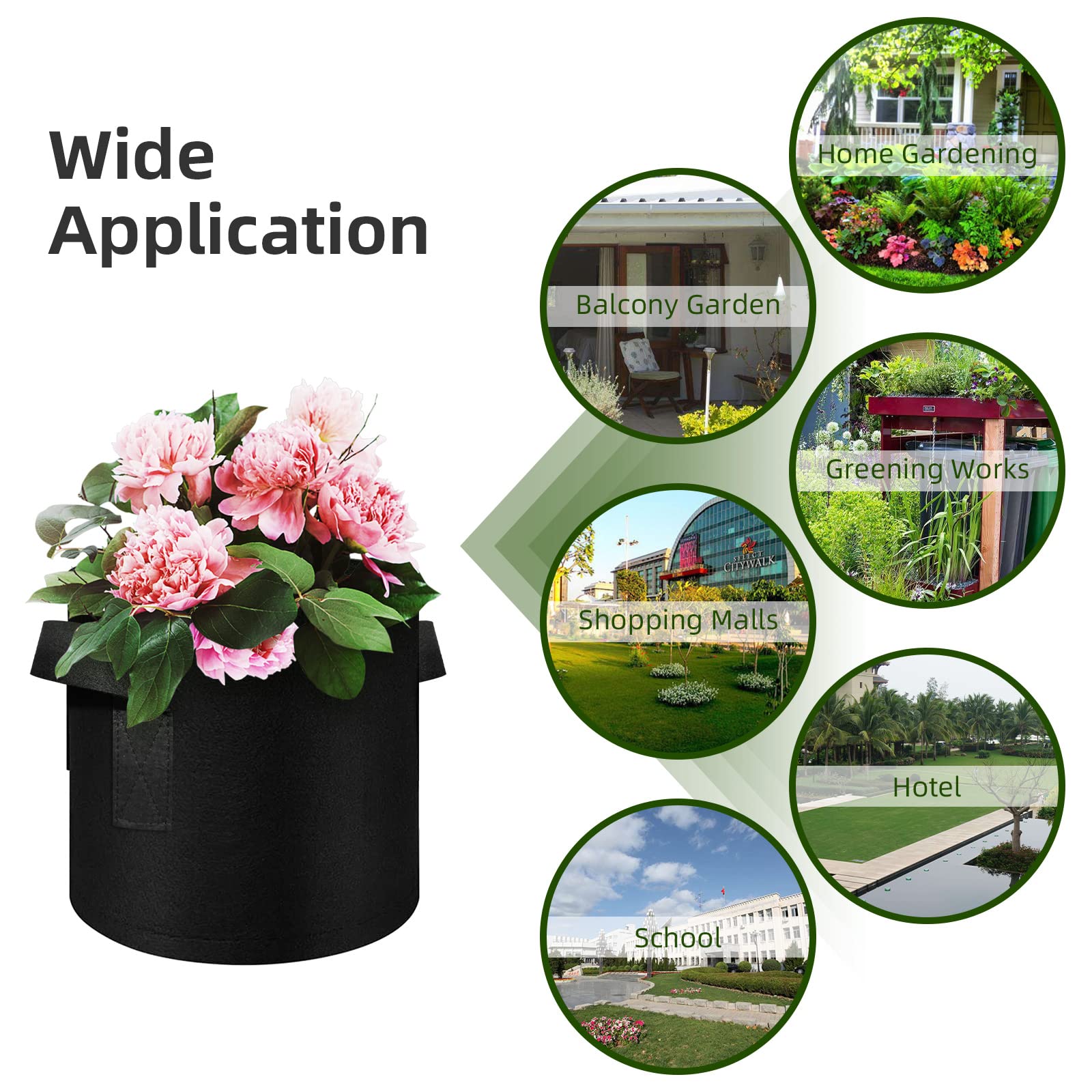 WHATWEARS reusable grow bags invite multi-season planting and simple storage when not in use.