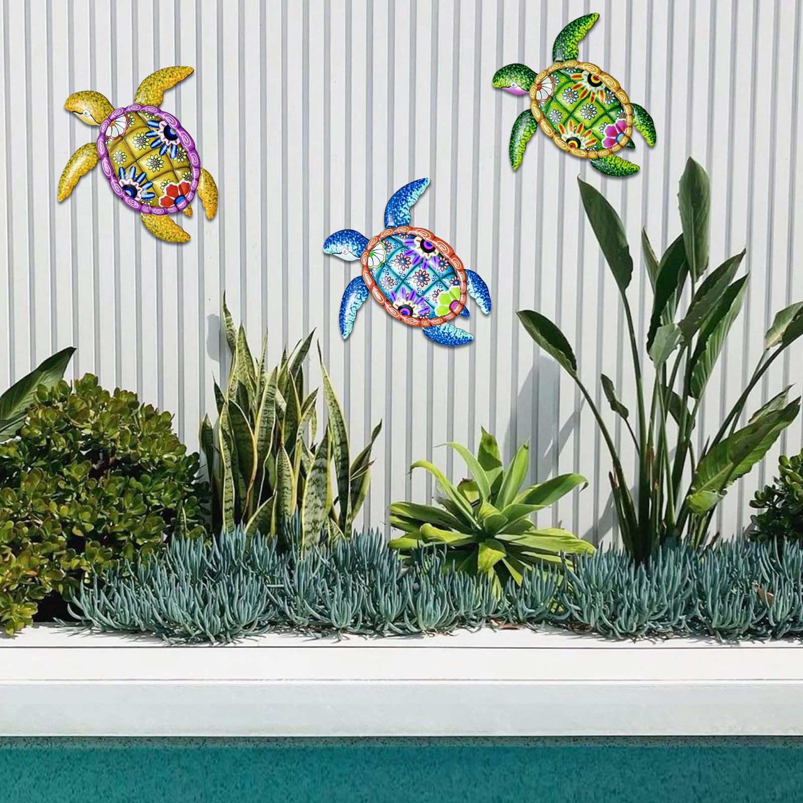 WHBIMGOOO sea turtle wall art ideal for beach bathroom or balcony