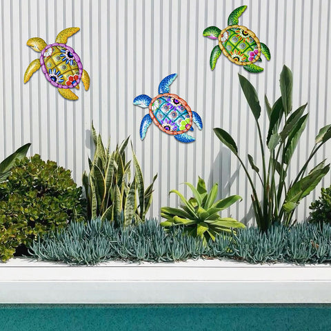 WHBIMGOOO sea turtle wall art ideal for beach bathroom or balcony