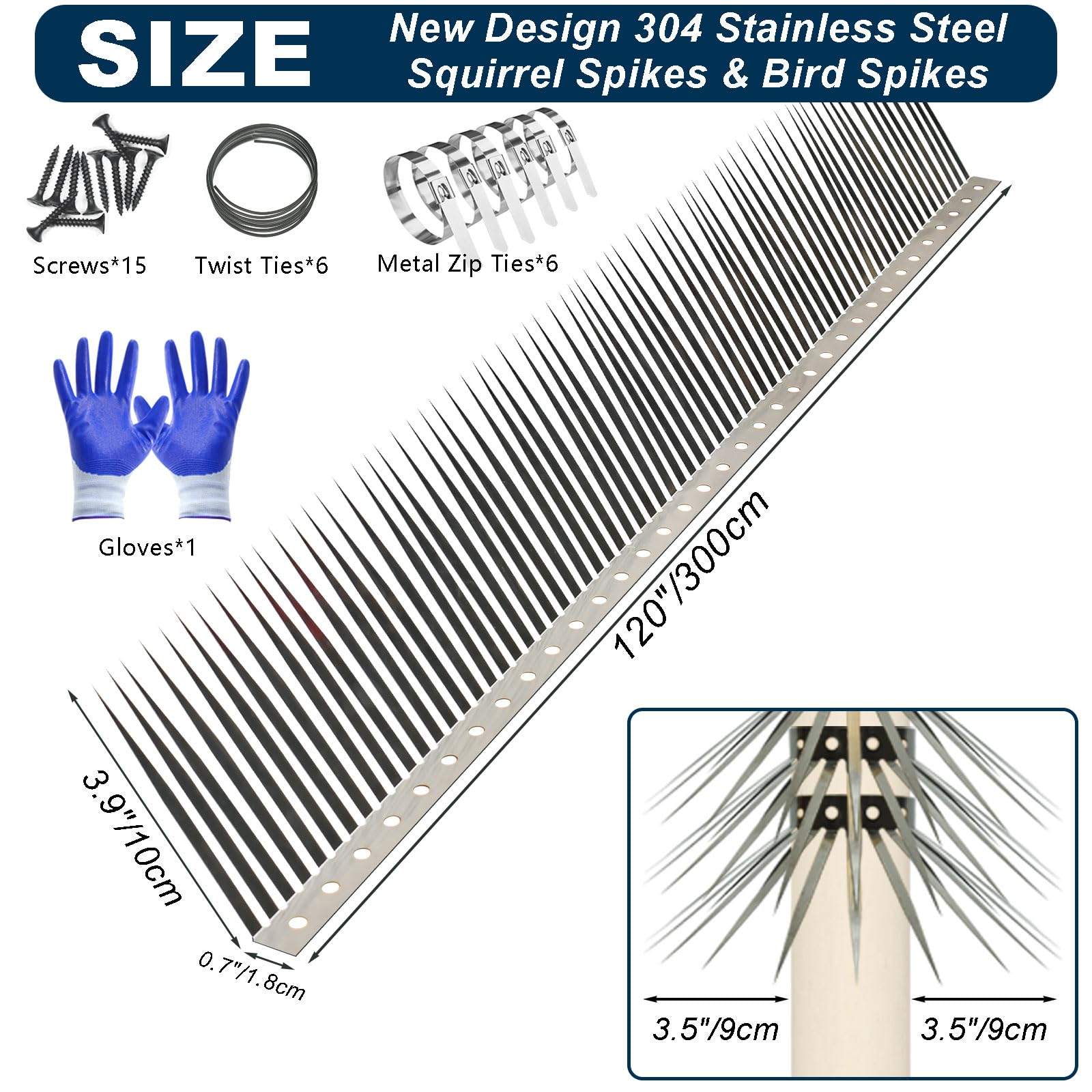 WHCDSTGJ squirrel-baffle wrap-around-roof provides flexible protection around edges and eaves to deter climbers