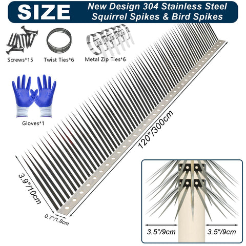 WHCDSTGJ squirrel-baffle wrap-around-roof provides flexible protection around edges and eaves to deter climbers
