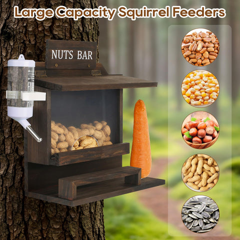 WHEARTED nuts-bar feeder emphasizes easy replenishment and large-food capacity.