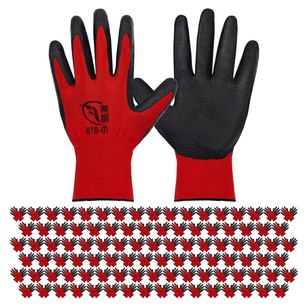 WHEATHUSK 100-pack gloves bulk provides ready protection for gardening tasks.