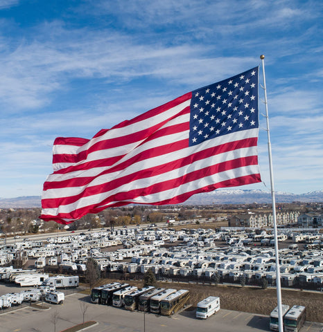 WHGJ All-weather flag designed to be waterproof and UV-resistant for daily use.