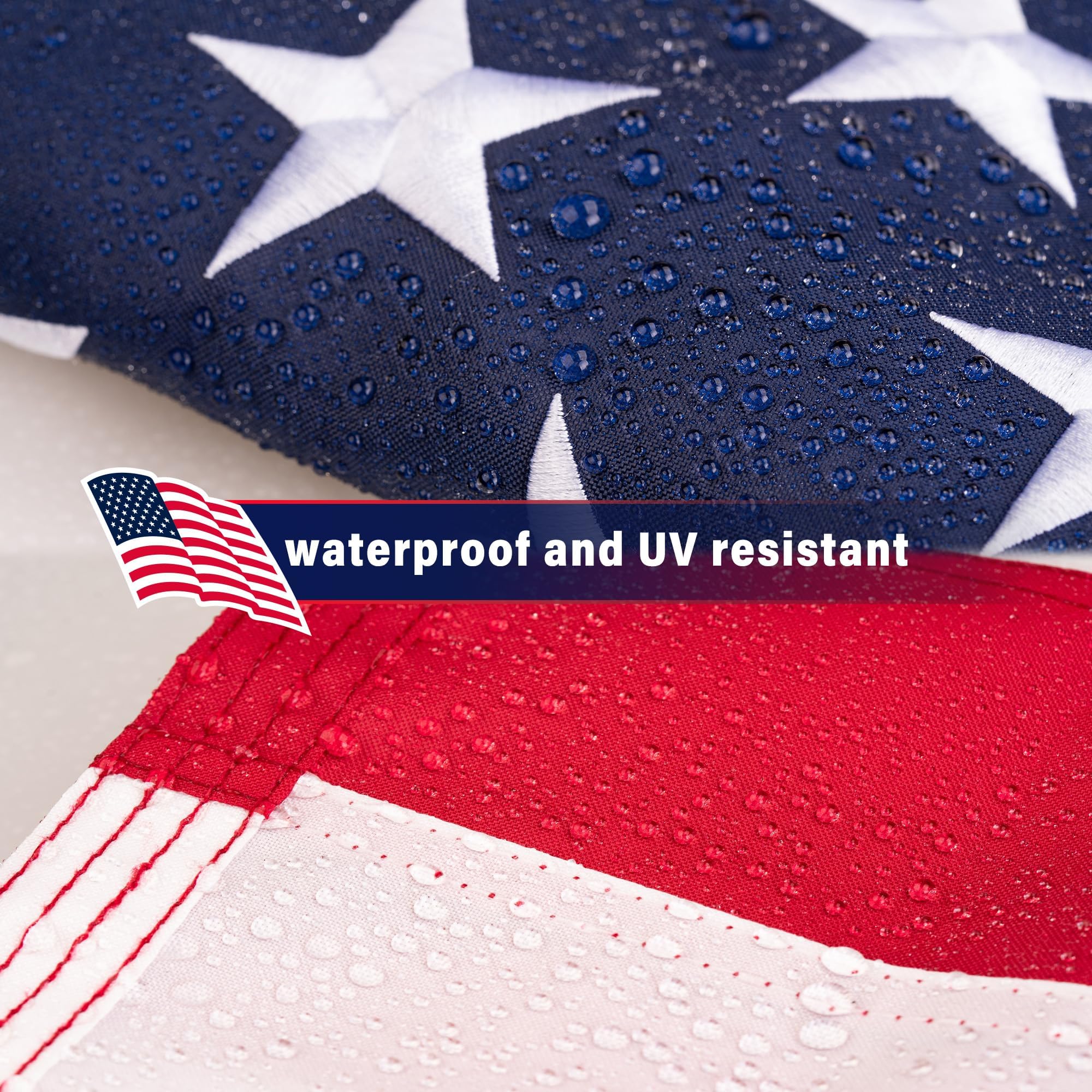 WHGJ Brass grommets enable secure, simple mounting on flagpoles.