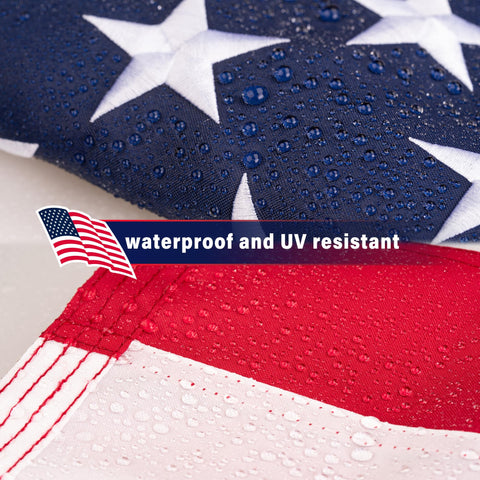 WHGJ flag featuring a sturdy canvas header for strength