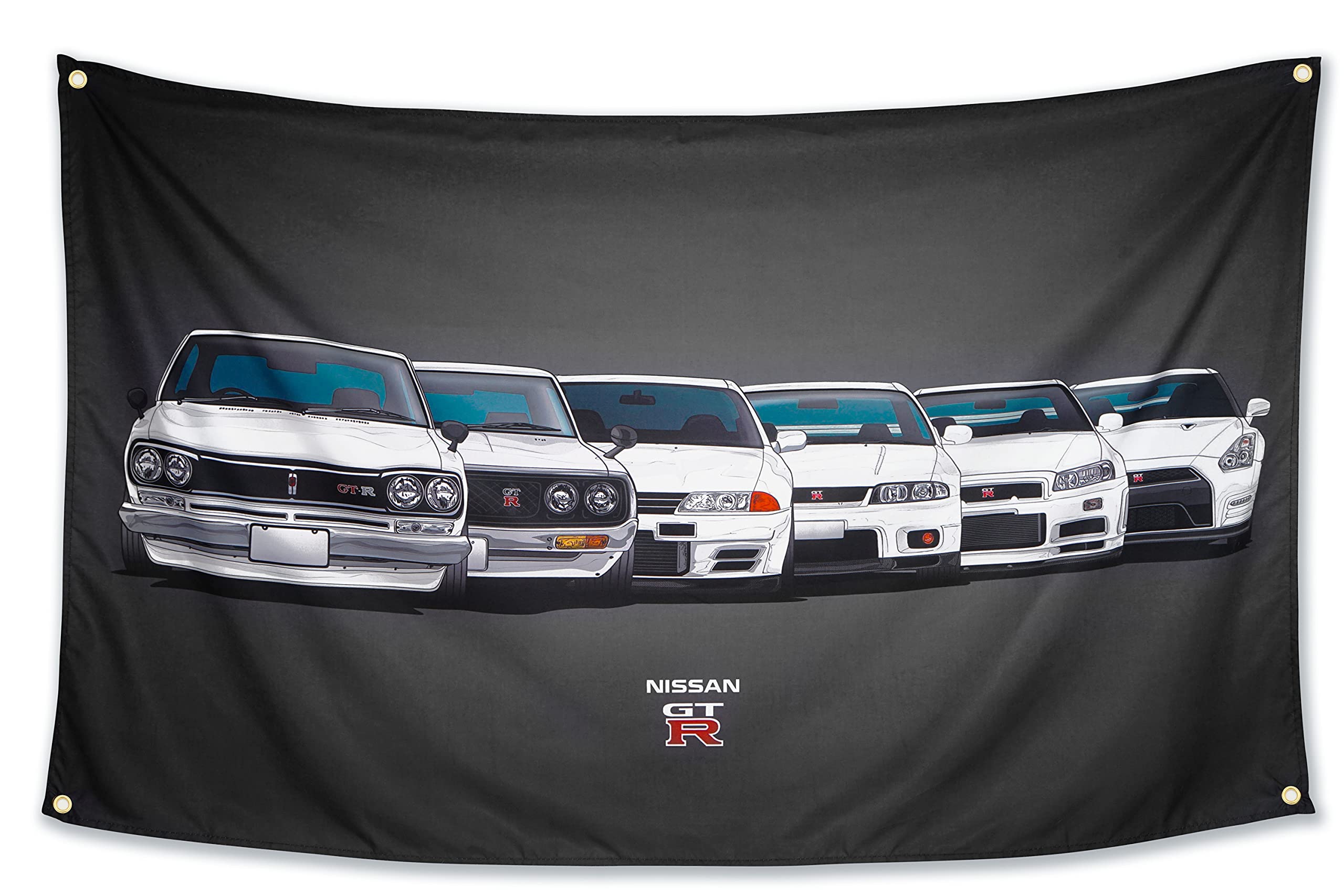 WHGJ car flag 3x5ft front view with vibrant color for indoor display