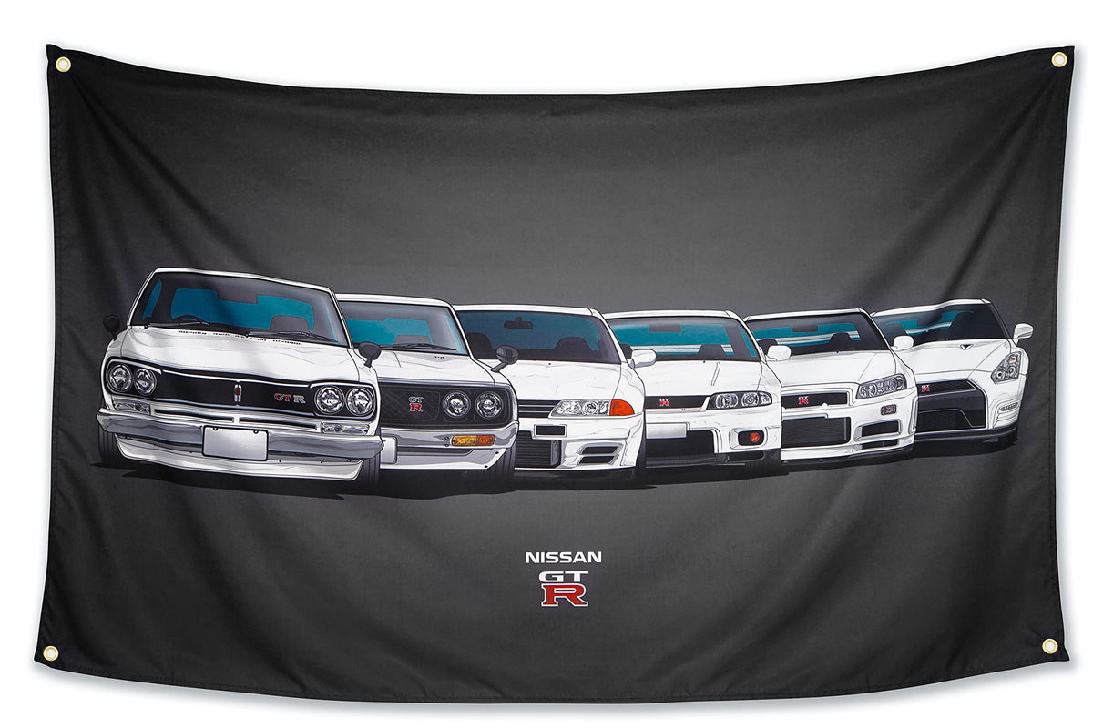 WHGJ car flag 3x5ft front view with vibrant color for indoor display