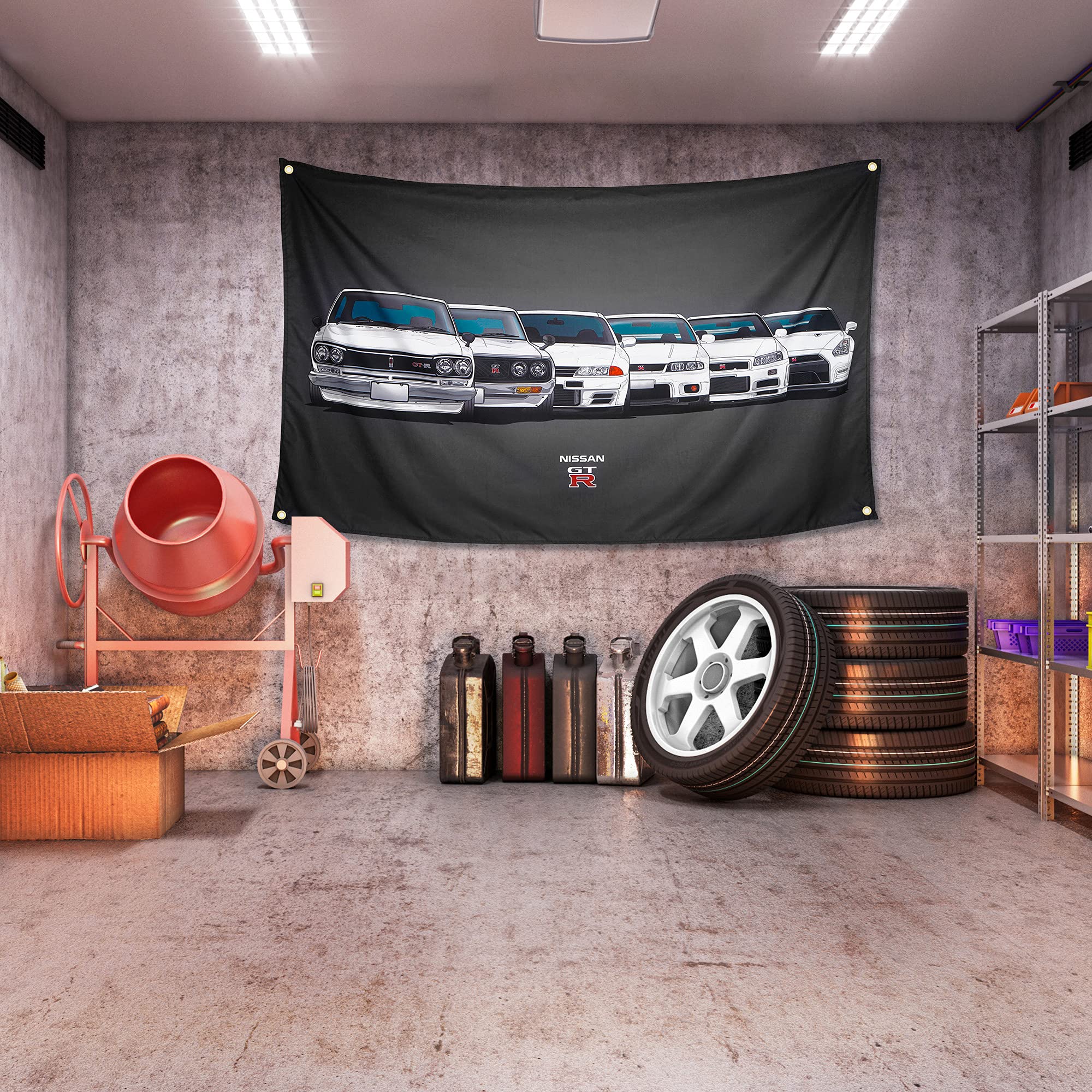 WHGJ car flag 3x5ft hanging on pole for outdoor pride