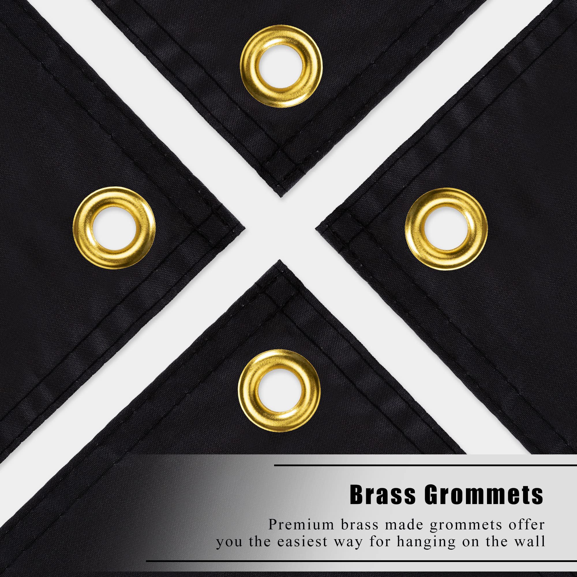 WHGJ heavy-duty flag withstands weather while keeping bold images.