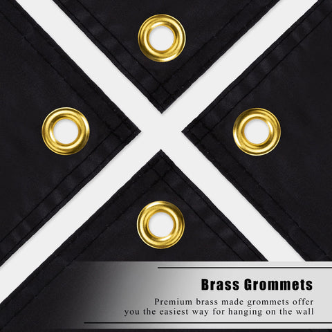 WHGJ heavy-duty flag withstands weather while keeping bold images.