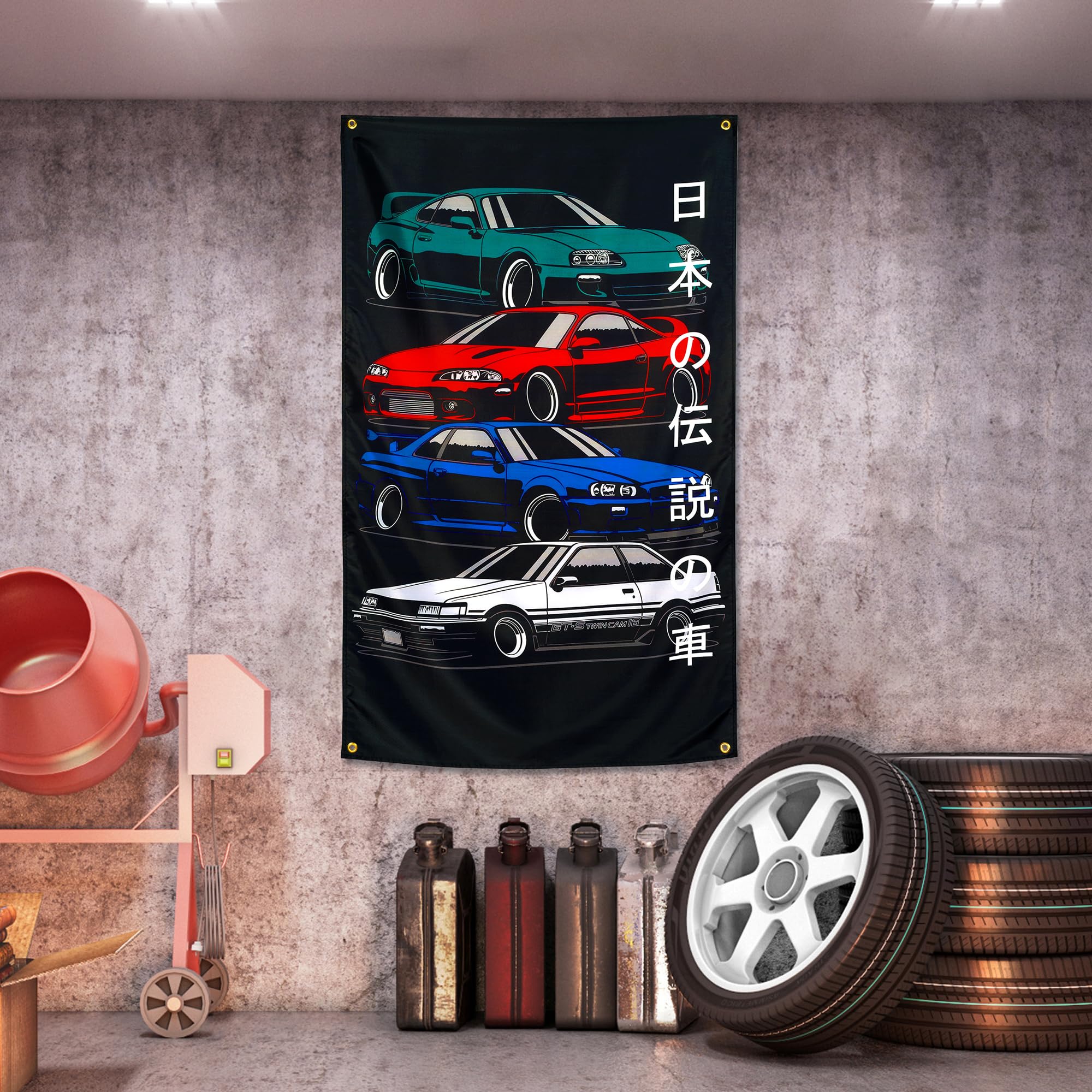 WHGJ 150D polyester flag with double stitching for outdoor or indoor use.
