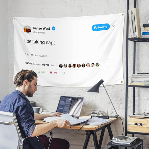 WHGJ Kanye flag heavy 200D polyester banner offers durable, fade-resistant display.